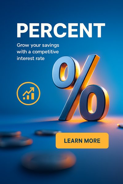 Promotional Graphic for Competitive Savings Interest Rate