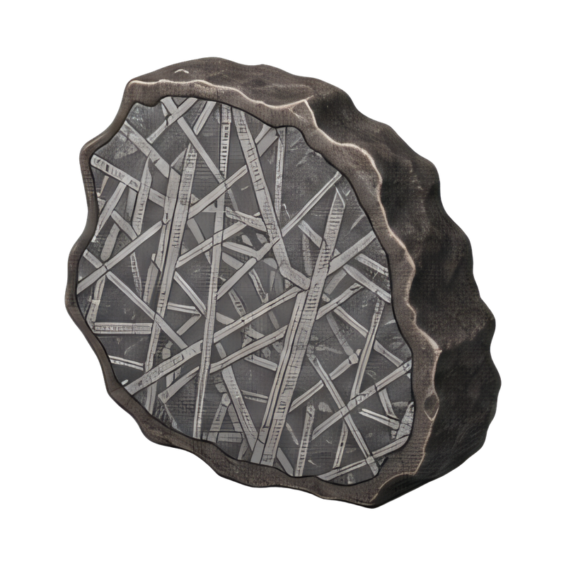etched meteorite slice