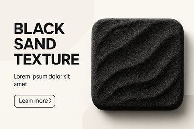 Elegant Modern Design with Black Sand Texture
