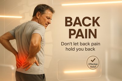 Health Awareness Graphic on Back Pain Management