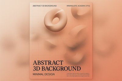 Abstract 3D Harmony with Minimalistic Design Elements
