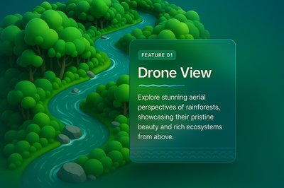 Stunning Drone View of River in Lush Rainforest