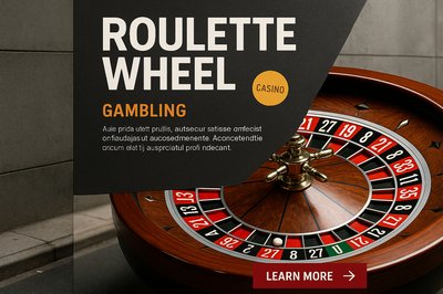 Realistic Roulette Wheel in Casino Setting
