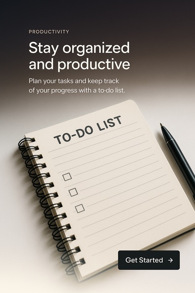 Stylish To-Do List Web Page Design