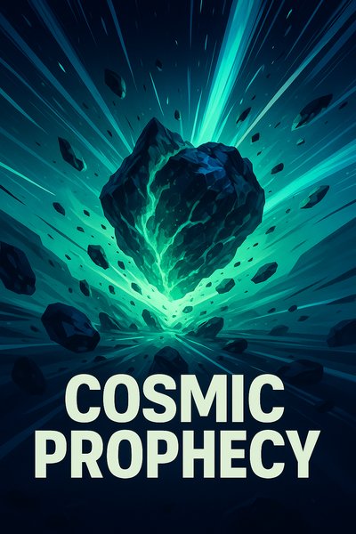 Dynamic Cosmic Prophecy Illustration with Vibrant Colors