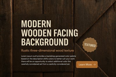 Rustic Dark Wooden Texture Background Design