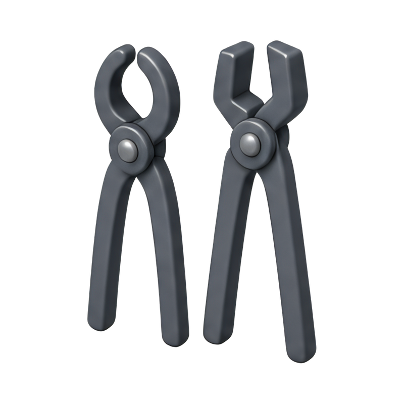assorted kitchen tongs set