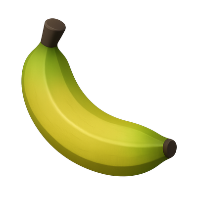 Stylized 3D Plantain Icon
