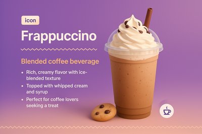 Delicious Frappuccino Landing Page Design Concept