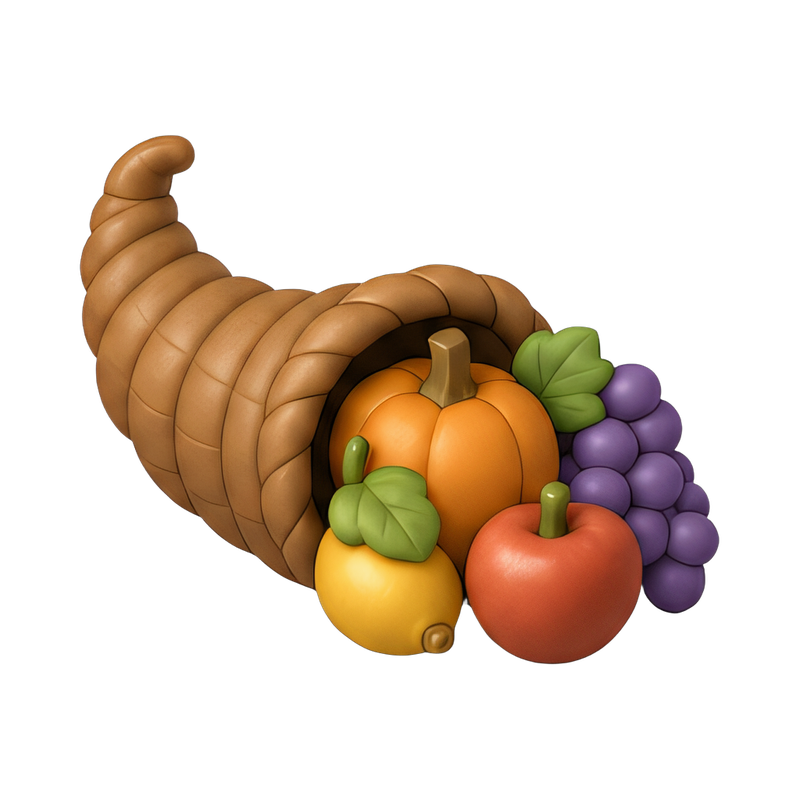 bountiful cornucopia display