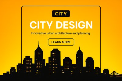 Promotional Graphic for Urban City Design Concepts