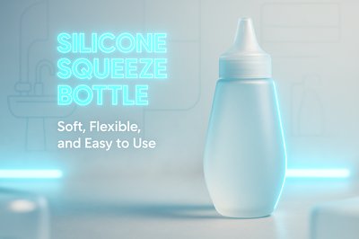 Modern Silicone Squeeze Bottle with Soft Design