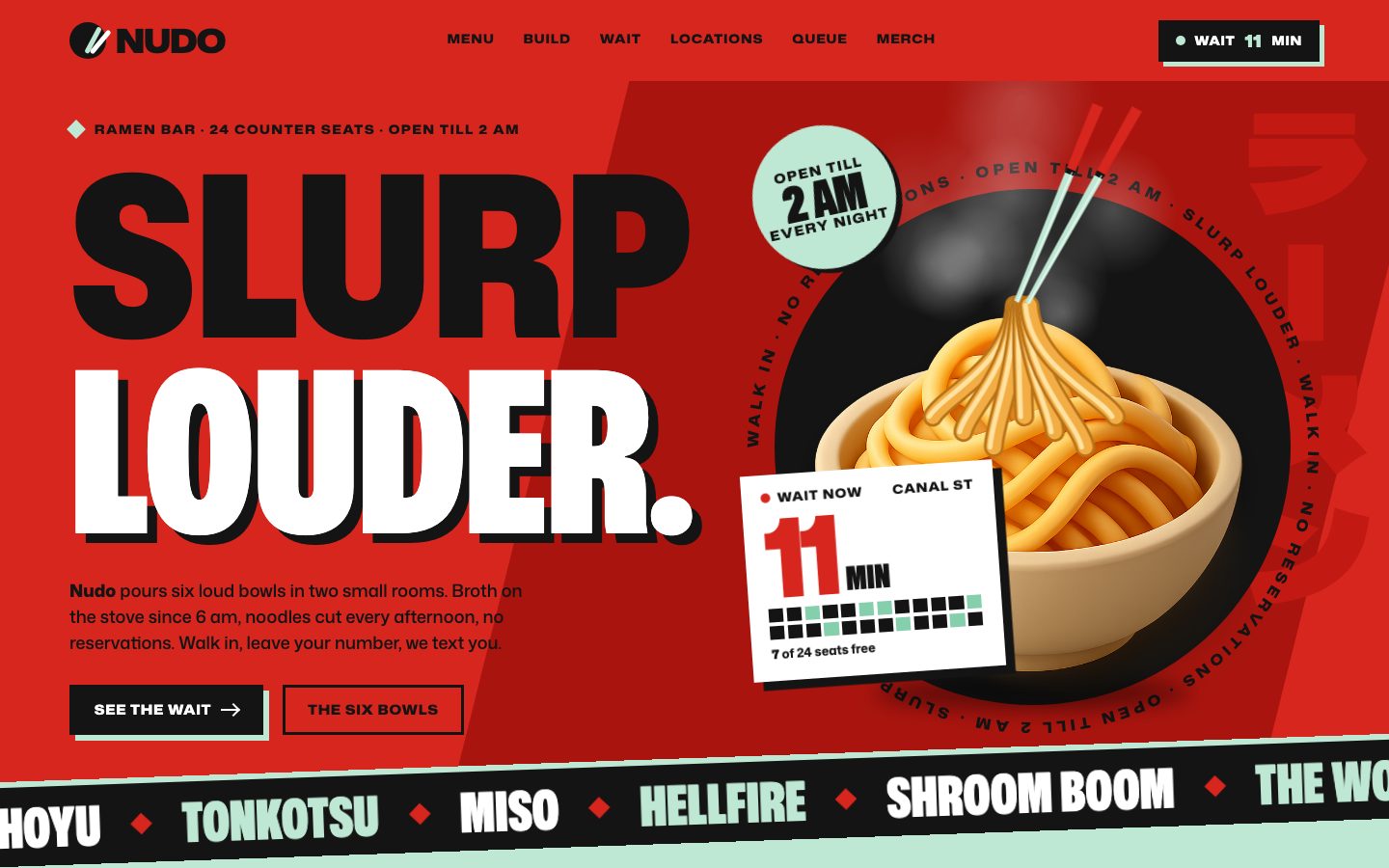 Nudo — landing page template preview