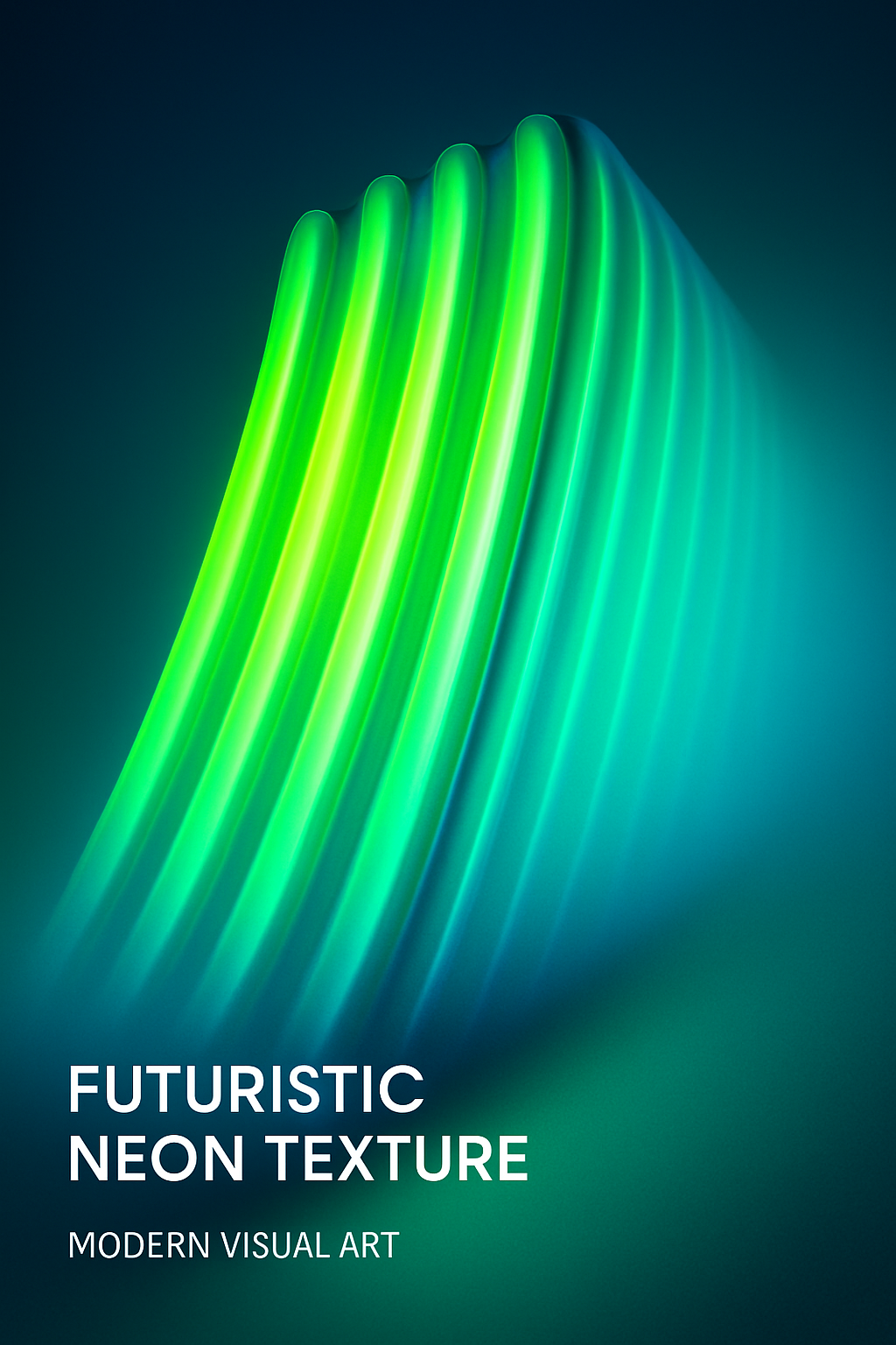 Vibrant Futuristic Neon Design with Smooth Gradients