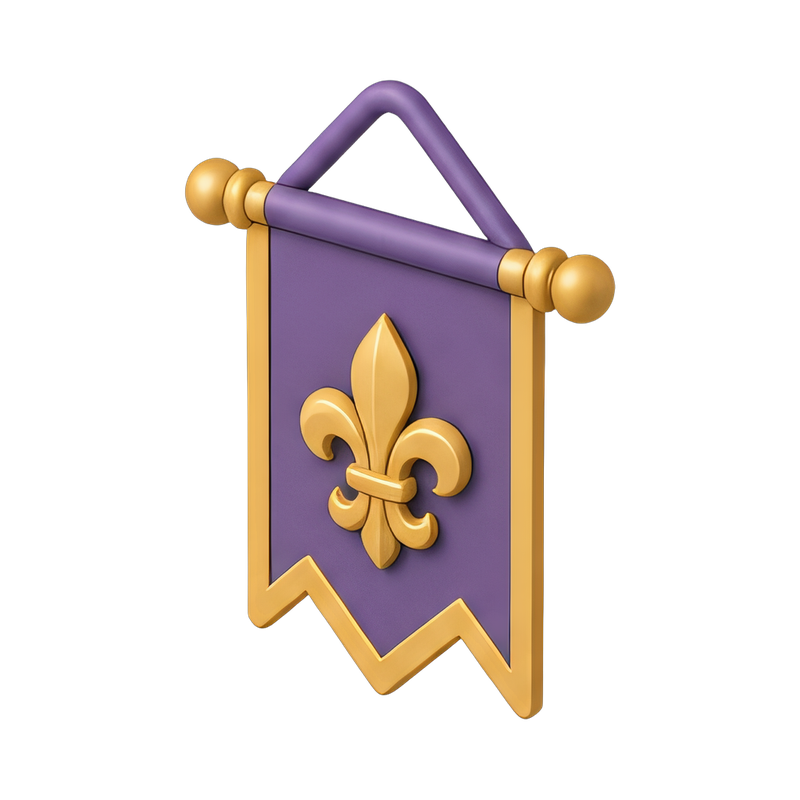 elegant royal banner display