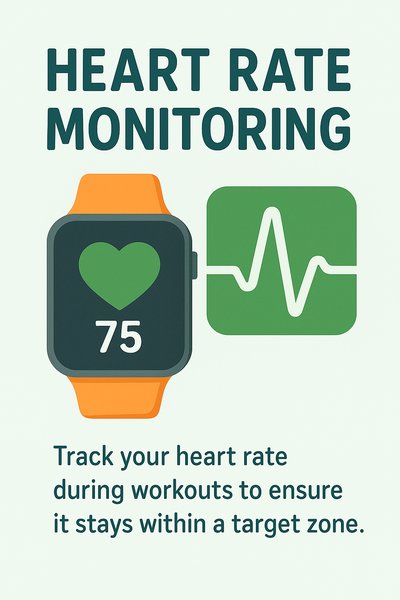 Heart Rate Monitoring Graphic for Fitness Tracking