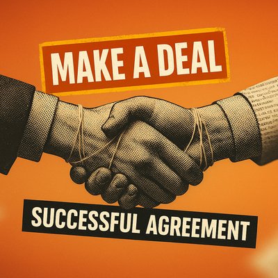 Promotional Graphic for Business Agreements and Deals