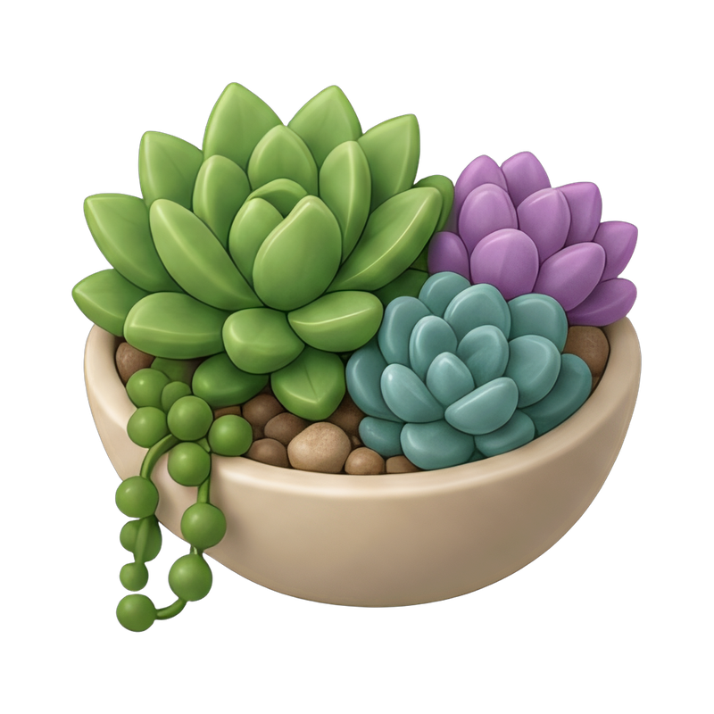 vibrant succulent arrangement