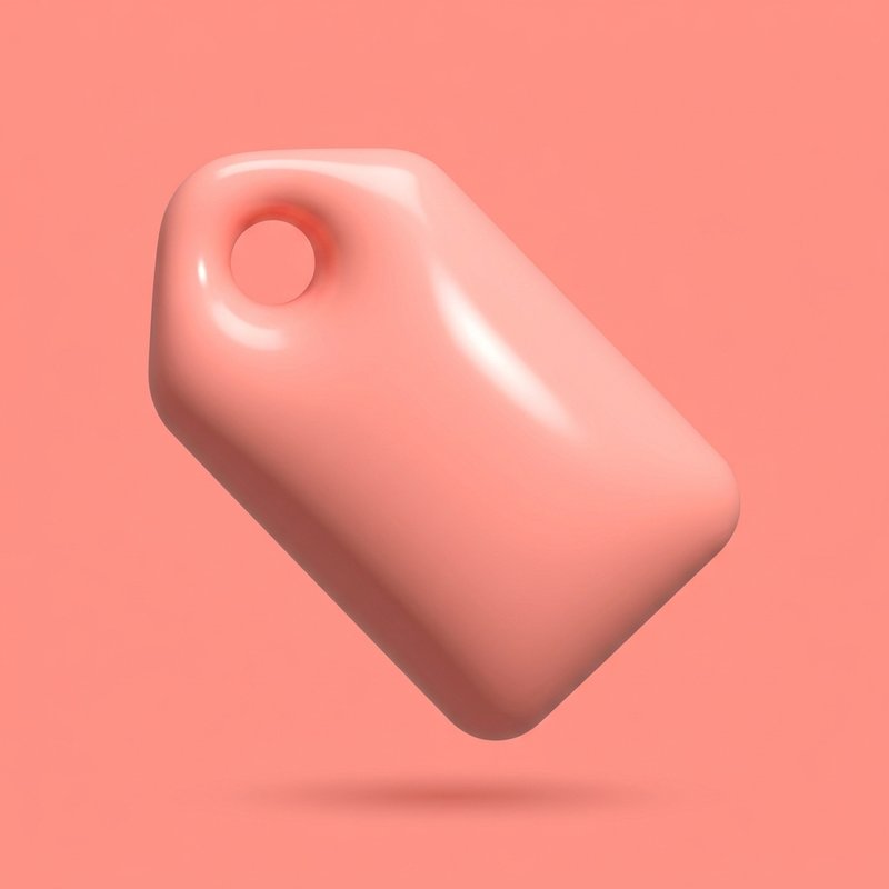 minimalist price tag design