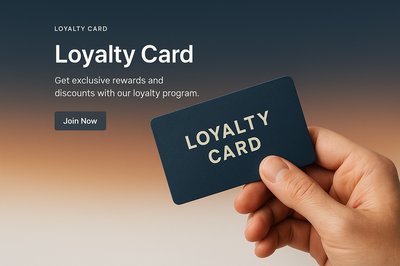 Stylish Loyalty Card Design for Promotions