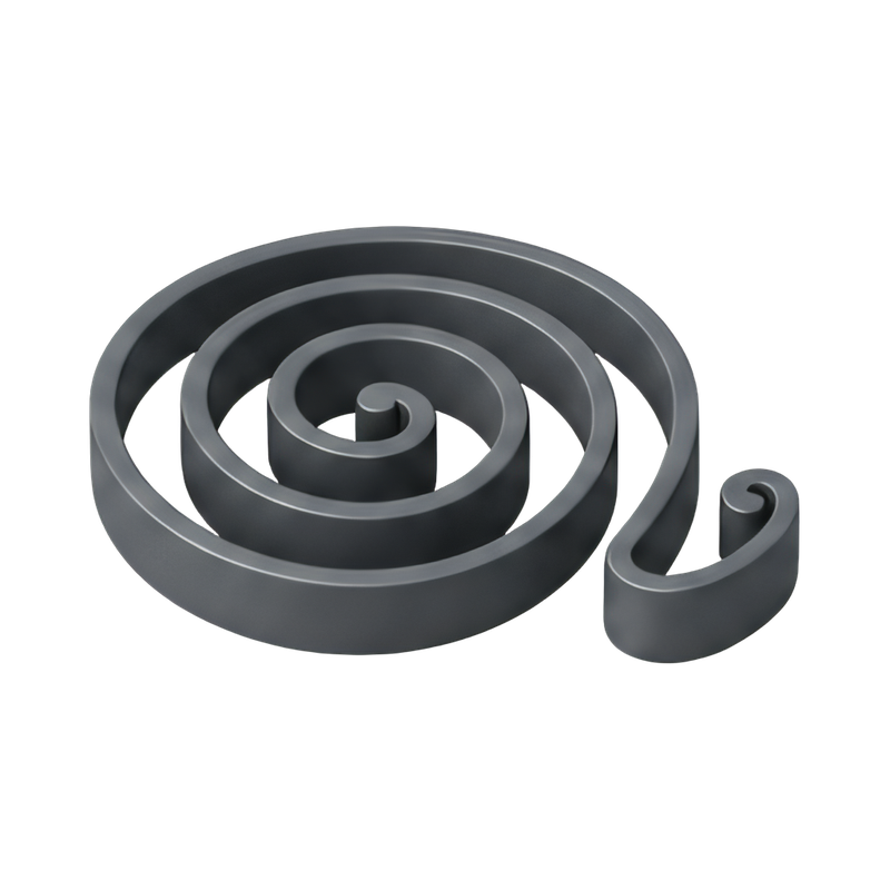 close-up of clock spring
