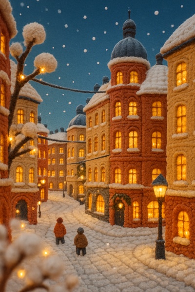 Charming Winter Scene in Östermalm, Stockholm