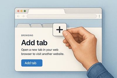 Stylish Web Page Design with Add Tab Feature