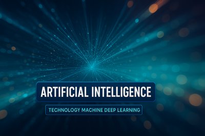 Futuristic Background for Artificial Intelligence Concept