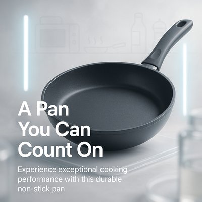 Durable Non-Stick Pan Product Image with Modern Design