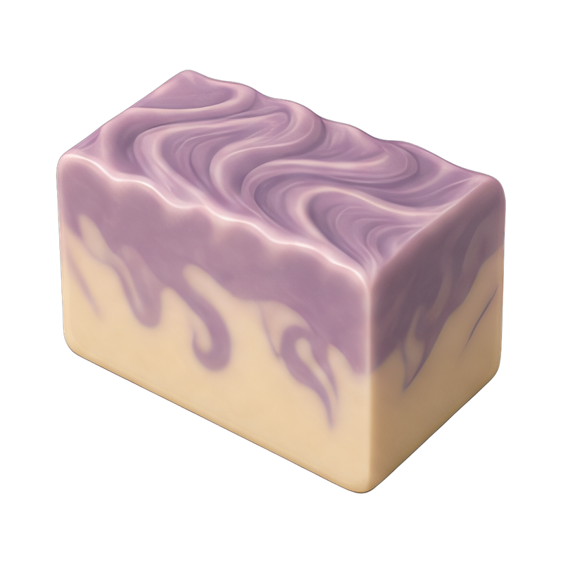 colorful gel phase soap loaf