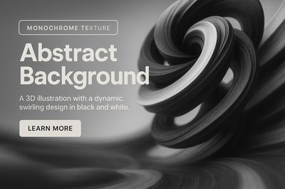 Dynamic Monochrome Abstract Background Illustration