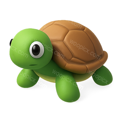 3D Cartoon Turtle Character Design