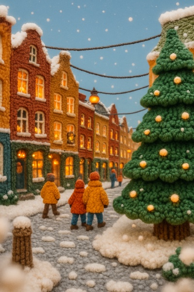 Charming Winter Scene in De Pijp, Amsterdam