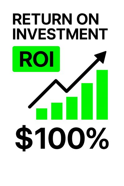 Financial Growth Infographic Highlighting ROI