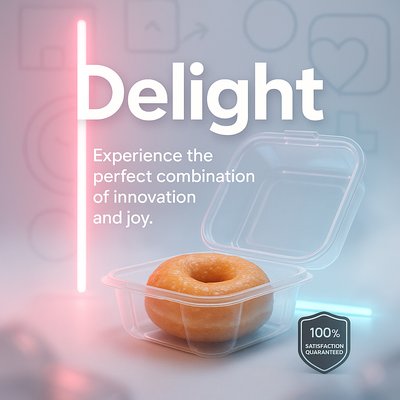 Promotional Visual for Gourmet Donut Product