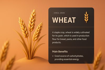 3D Illustration of Wheat with Informative Block Design
