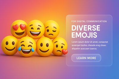 Vibrant Emoji Collection for Digital Communication