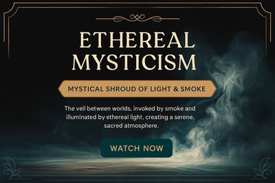 Ethereal Mysticism: A Dance of Light and Smoke