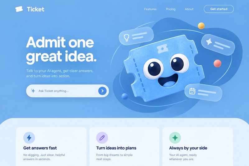 Universal AI Agent Landing Page
