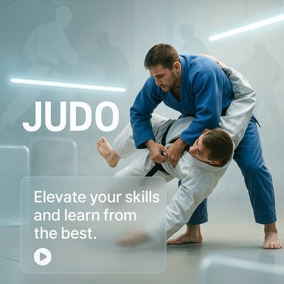 Dynamic Judo Training Visual with Engaging Action