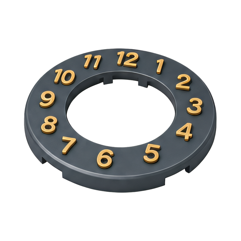 Stylish numeral chapter ring
