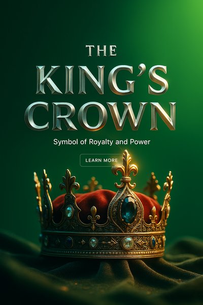 Regal King's Crown with Rich Text Elements