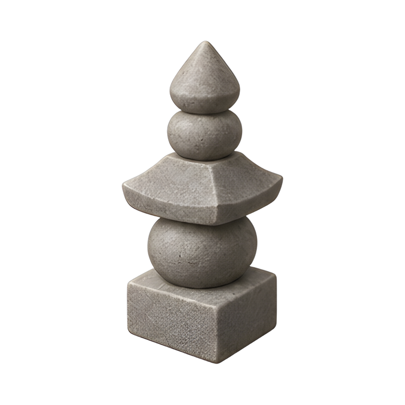 traditional five-ring stone pagoda