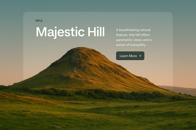 Stylish Web Page Design Featuring Majestic Hill
