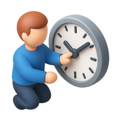 Clockwork Enthusiast Working with a Clock