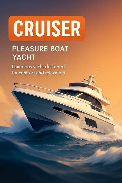 Luxurious Yacht Cruiser Designed for Comfort and Relaxation