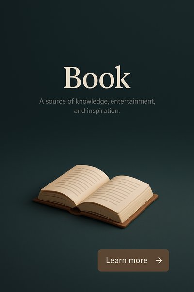 Detailed 3D Scene Featuring an Open Book