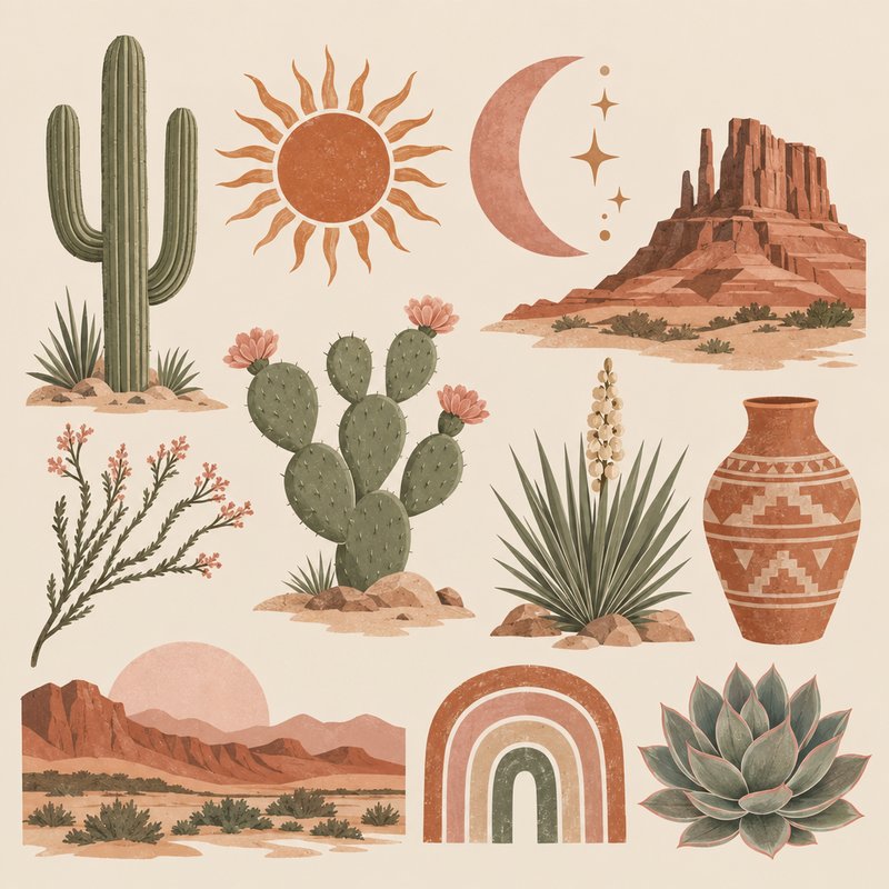 Desert southwest design elements