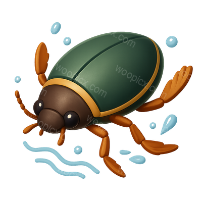 Colorful Cartoon Beetle Illustration