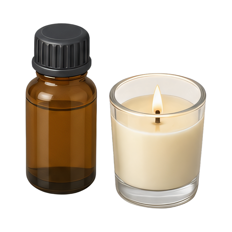 Elegant fragrance oil bottle